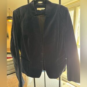 Boden Navy Velvet Tailored Blazer
